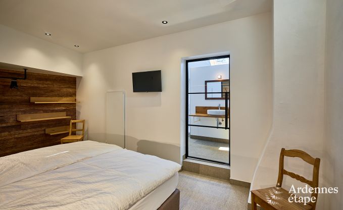 Charmantes Ferienhaus in Sankt Vith f�r 6 Personen mit Sauna, privatem Garten und Kamin