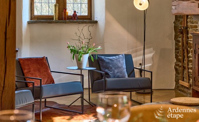 Charmantes Ferienhaus in Sankt Vith f�r 6 Personen mit Sauna, privatem Garten und Kamin