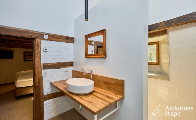 Charmantes Ferienhaus in Sankt Vith f�r 6 Personen mit Sauna, privatem Garten und Kamin