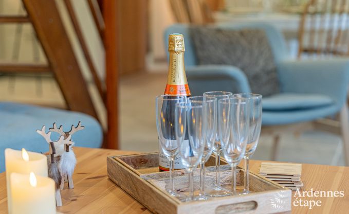 Gem�tliches Chalet in Somme-Leuze: Skandinavischer Aufenthalt f�r Familien mit Kindern und Haustieren