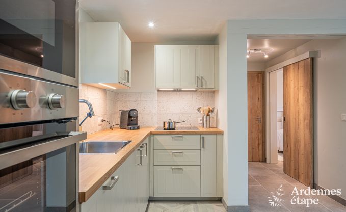 Gem�tliches Chalet in Somme-Leuze: Skandinavischer Aufenthalt f�r Familien mit Kindern und Haustieren