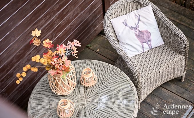 Gerumiges Chalet in Somme-Leuze fr 8 Personen mit 4 Schlafzimmern, 3 Badezimmern, Holzpelletofen und Privatgarten