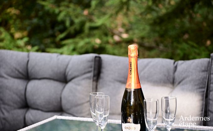 Gerumiges Chalet in Somme-Leuze fr 8 Personen mit 4 Schlafzimmern, 3 Badezimmern, Holzpelletofen und Privatgarten