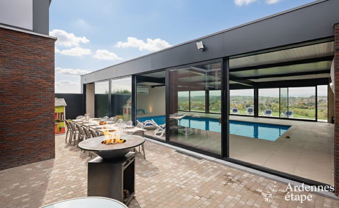 Ultramoderne Villa in Somme-Leuze fr 12 Personen mit Hallenbad, Sauna und Privatgarten