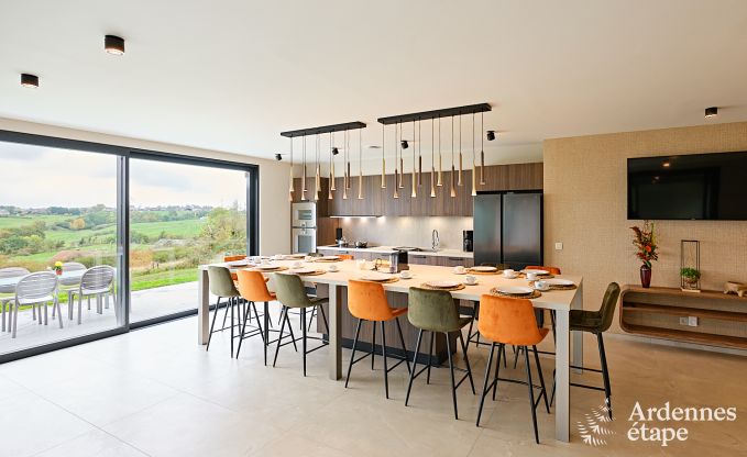Ultramoderne Villa in Somme-Leuze fr 12 Personen mit Hallenbad, Sauna und Privatgarten