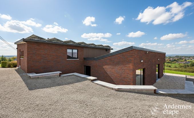 Ultramoderne Villa in Somme-Leuze fr 12 Personen mit Hallenbad, Sauna und Privatgarten