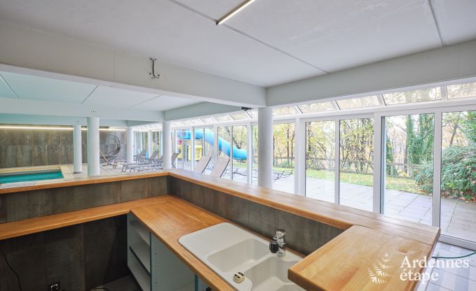 Ferienhaus Spa 20 Pers. Ardennen Schwimmbad Wellness