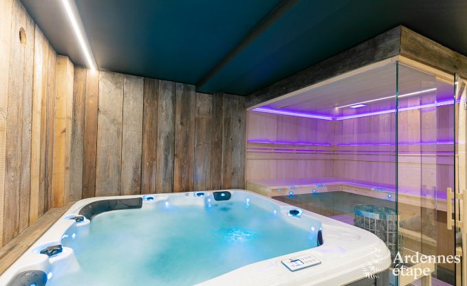 Ger�umiges Cottage f�r 8 Personen in Spa mit Sauna, Jacuzzi, 4 Schlaf- und Badezimmern und Privatgarten