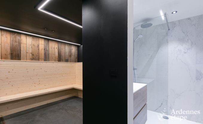 Ger�umiges Cottage f�r 8 Personen in Spa mit Sauna, Jacuzzi, 4 Schlaf- und Badezimmern und Privatgarten