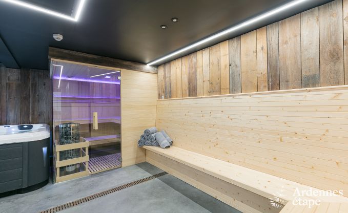 Ger�umiges Cottage f�r 8 Personen in Spa mit Sauna, Jacuzzi, 4 Schlaf- und Badezimmern und Privatgarten