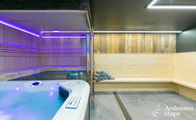 Ger�umiges Cottage f�r 8 Personen in Spa mit Sauna, Jacuzzi, 4 Schlaf- und Badezimmern und Privatgarten