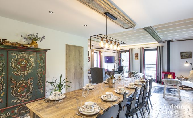 Ferienhaus in Stavelot: Aufenthalt in den Ardennen f�r 10 Personen mit Sauna und privatem Garten