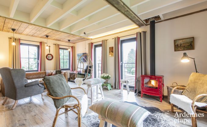 Ferienhaus in Stavelot: Aufenthalt in den Ardennen fr 10 Personen mit Sauna und privatem Garten