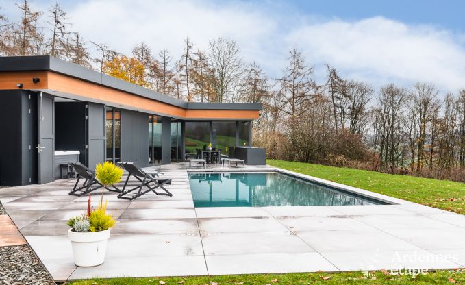 Luxusvilla Stavelot 4/6 Pers. Ardennen Schwimmbad Wellness Behinderten gerecht