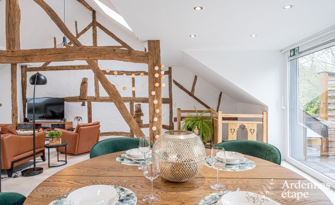 Komfortables Chalet f�r 4 Personen in Stoumont mit 2 Schlaf- und Badezimmern Outdoor-Jacuzzi und Sauna