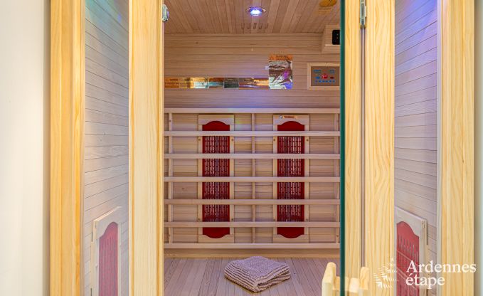 Komfortables Chalet f�r 4 Personen in Stoumont mit 2 Schlaf- und Badezimmern Outdoor-Jacuzzi und Sauna
