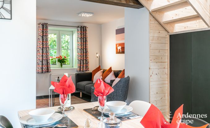 Mietung Haus 6 Personen in Stoumont, Ardennen, 3 Schlafzimmer, privater Garten, Terrasse mit Grill, optimaler Komfort