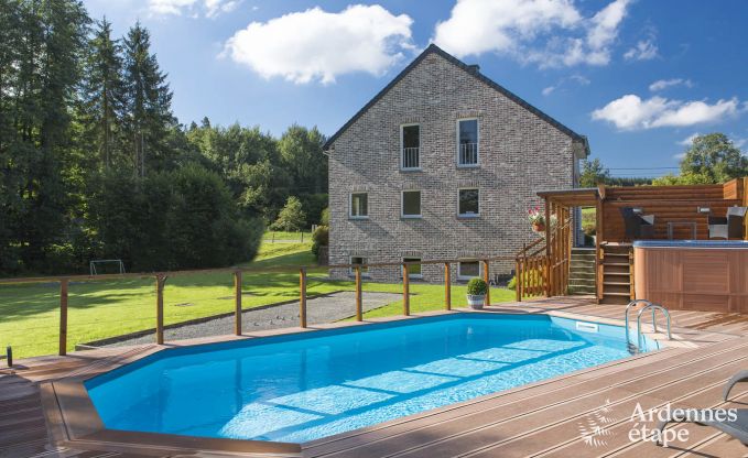 Ferienhaus Stoumont 9 Pers. Ardennen Schwimmbad Wellness