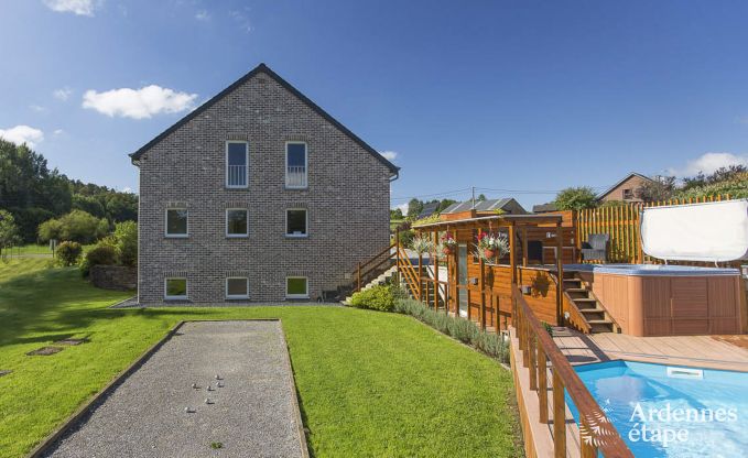 Ferienhaus Stoumont 9 Pers. Ardennen Schwimmbad Wellness