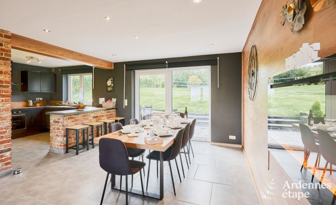 Ferienhaus in Trois-Ponts fr 8 Personen mit Sauna, Spielzimmer und Privatgarten