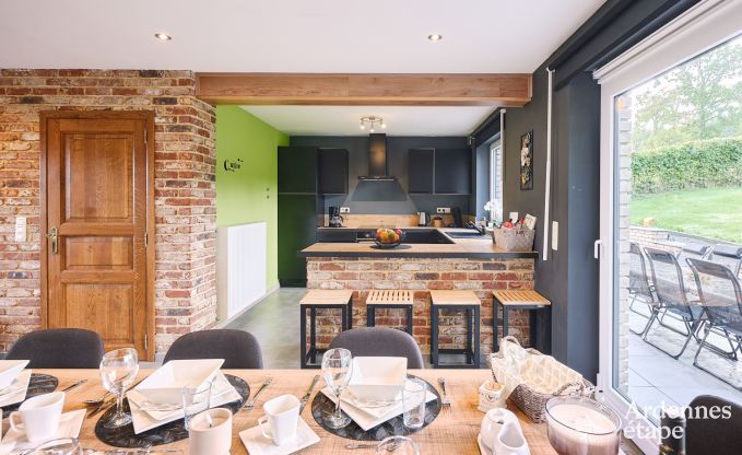 Ferienhaus in Trois-Ponts fr 8 Personen mit Sauna, Spielzimmer und Privatgarten