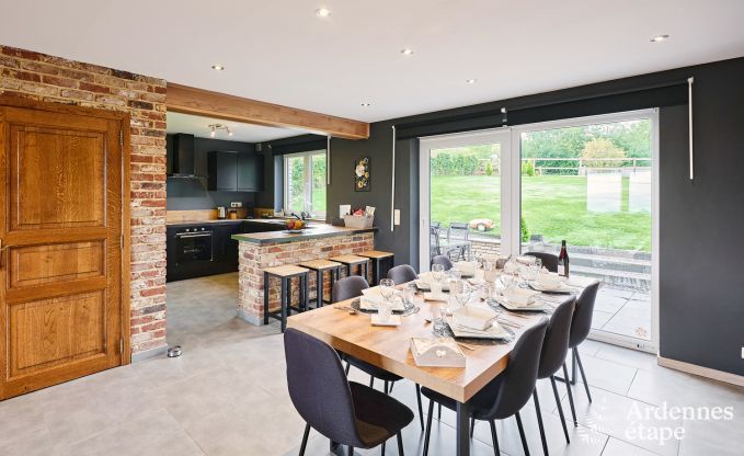 Ferienhaus in Trois-Ponts fr 8 Personen mit Sauna, Spielzimmer und Privatgarten