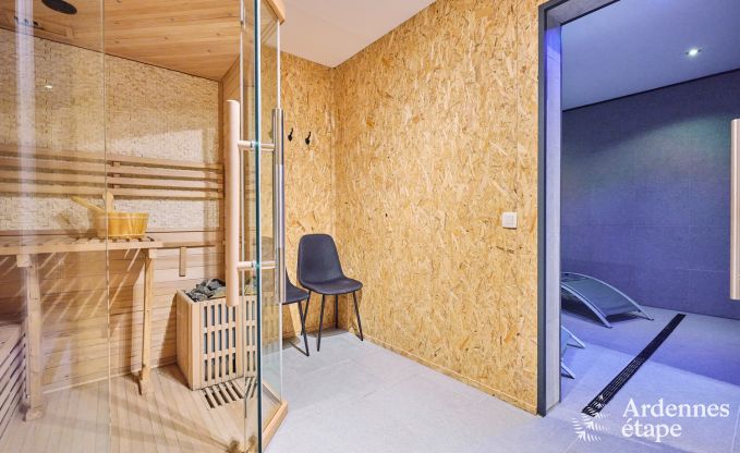 Ferienhaus in Trois-Ponts fr 8 Personen mit Sauna, Spielzimmer und Privatgarten