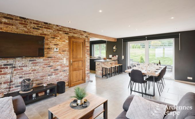 Ferienhaus in Trois-Ponts fr 8 Personen mit Sauna, Spielzimmer und Privatgarten