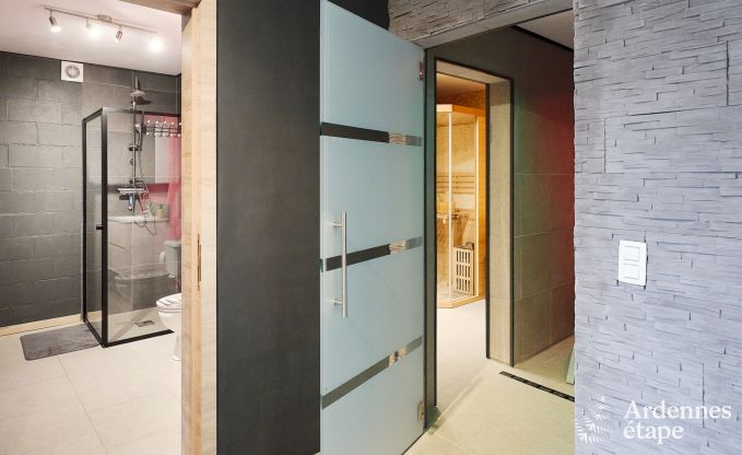 Ferienhaus in Trois-Ponts fr 8 Personen mit Sauna, Spielzimmer und Privatgarten