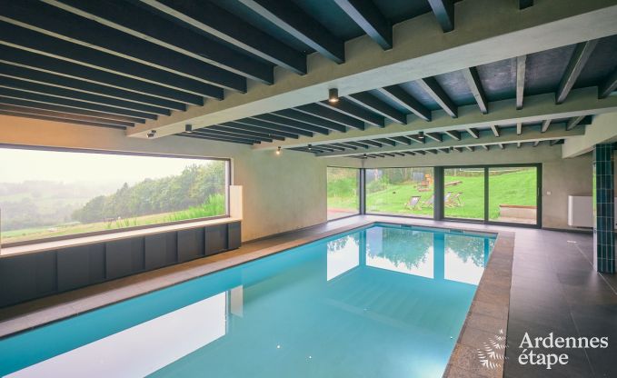 Gerumiges und luxurises  Ferienhaus mit Pool in Trois-Ponts, Ardennen