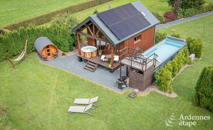 Chalet Trois-Ponts 2/4 Pers. Ardennen Schwimmbad Wellness