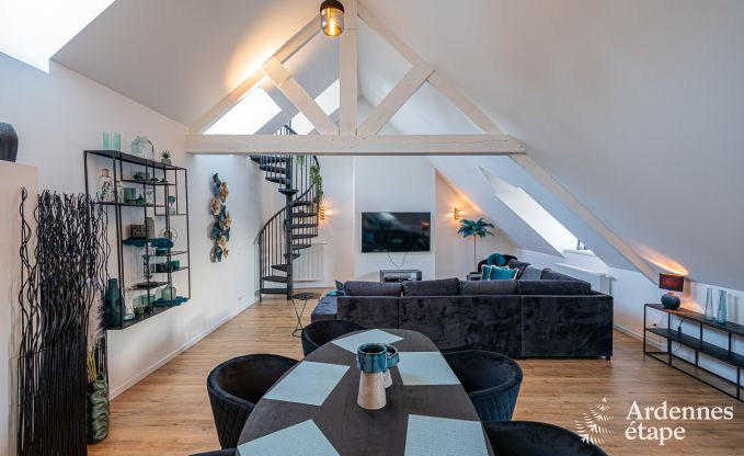 Ger�umige luxuri�se Loft in Trois-Ponts f�r 5 Personen mit 2 Schlafzimmern, 2 Badezimmern, Jacuzzi und privater Terrasse
