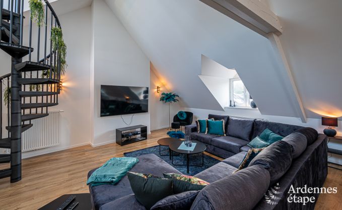 Ger�umige luxuri�se Loft in Trois-Ponts f�r 5 Personen mit 2 Schlafzimmern, 2 Badezimmern, Jacuzzi und privater Terrasse