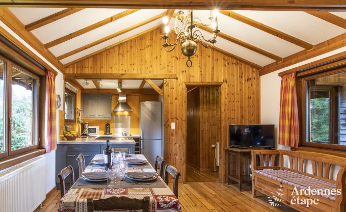 Chalet fr 5 Personen mit Panoramablick ber Vencimont