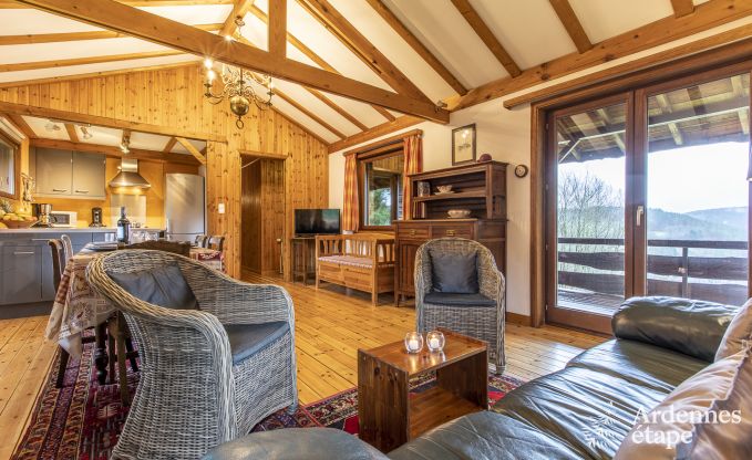 Chalet fr 5 Personen mit Panoramablick ber Vencimont