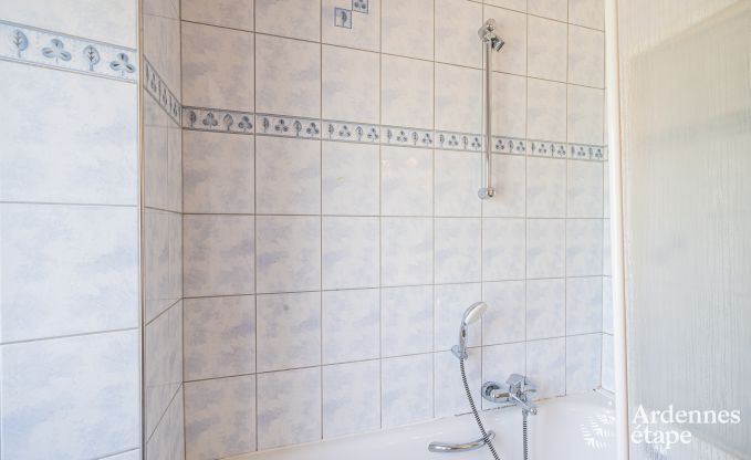 Ferienhaus in Vencimont, Ardennen, 12 Personen, 4 Schlafzimmer, privater Sauna, Billard, Garten am Wasser