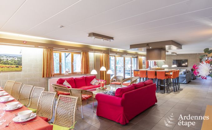 Ger�umiges Ferienhaus in Vielsalm f�r 22 Personen mit 10 Schlafzimmern, Spielzimmer, Sauna und gro�em Garten