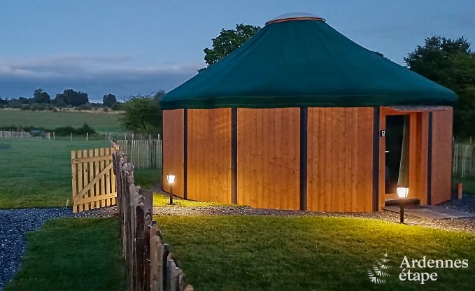 Einzigartige Jurte fr 2 Personen in Vielsalm mit modernem Badezimmer, Privatgarten und Fahrradabstellplatz