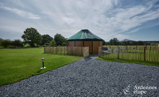 Einzigartige Jurte fr 2 Personen in Vielsalm mit modernem Badezimmer, Privatgarten und Fahrradabstellplatz