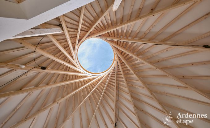 Einzigartige Jurte fr 2 Personen in Vielsalm mit modernem Badezimmer, Privatgarten und Fahrradabstellplatz