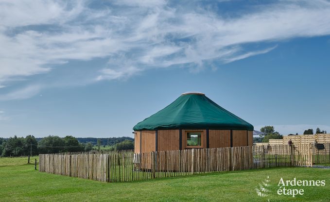 Einzigartige Jurte fr 2 Personen in Vielsalm mit modernem Badezimmer, Privatgarten und Fahrradabstellplatz