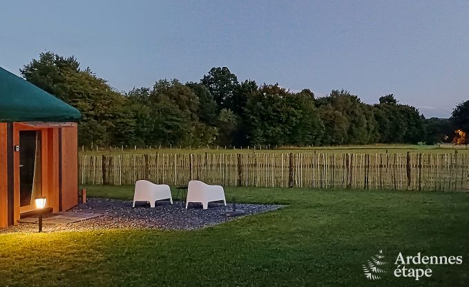 Einzigartige Jurte fr 2 Personen in Vielsalm mit modernem Badezimmer, Privatgarten und Fahrradabstellplatz