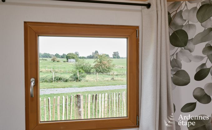 Einzigartige Jurte fr 2 Personen in Vielsalm mit modernem Badezimmer, Privatgarten und Fahrradabstellplatz