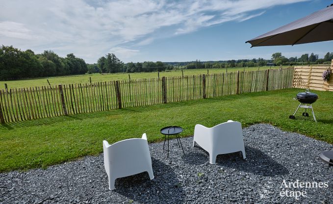 Einzigartige Jurte fr 2 Personen in Vielsalm mit modernem Badezimmer, Privatgarten und Fahrradabstellplatz