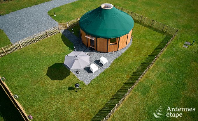 Einzigartige Jurte fr 2 Personen in Vielsalm mit modernem Badezimmer, Privatgarten und Fahrradabstellplatz