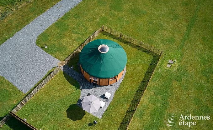 Einzigartige Jurte fr 2 Personen in Vielsalm mit modernem Badezimmer, Privatgarten und Fahrradabstellplatz