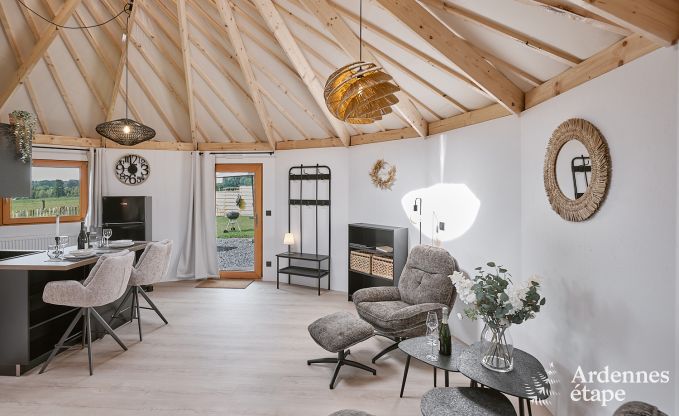 Einzigartige Jurte fr 2 Personen in Vielsalm mit modernem Badezimmer, Privatgarten und Fahrradabstellplatz