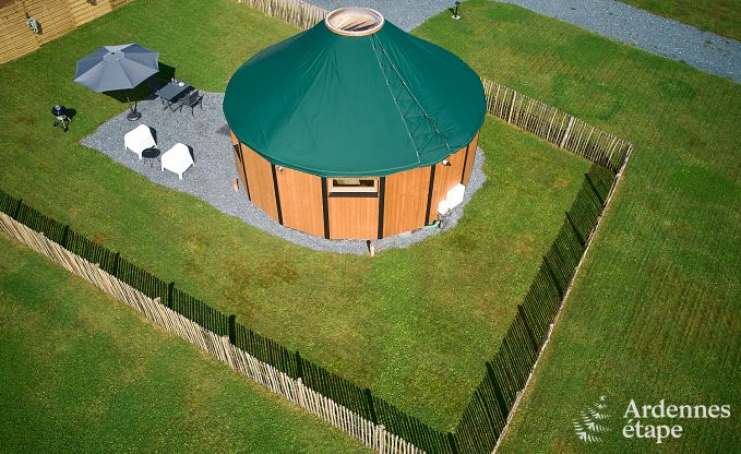 Einzigartige Jurte fr 2 Personen in Vielsalm mit modernem Badezimmer, Privatgarten und Fahrradabstellplatz