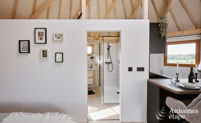 Einzigartige Jurte fr 2 Personen in Vielsalm mit modernem Badezimmer, Privatgarten und Fahrradabstellplatz