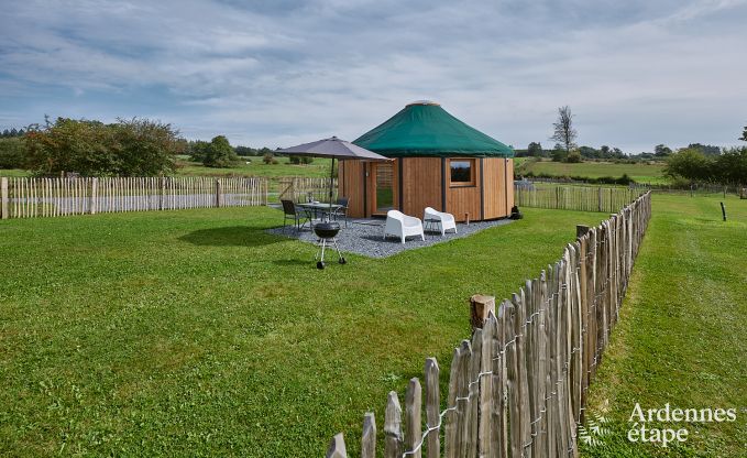 Einzigartige Jurte fr 2 Personen in Vielsalm mit modernem Badezimmer, Privatgarten und Fahrradabstellplatz